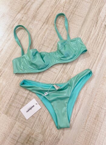 Shop Online Bikini Chiara acquamarina laminato Matinée