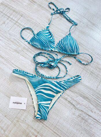 Shop Online Bikini lilas zebrato panna e azzurro Matinée