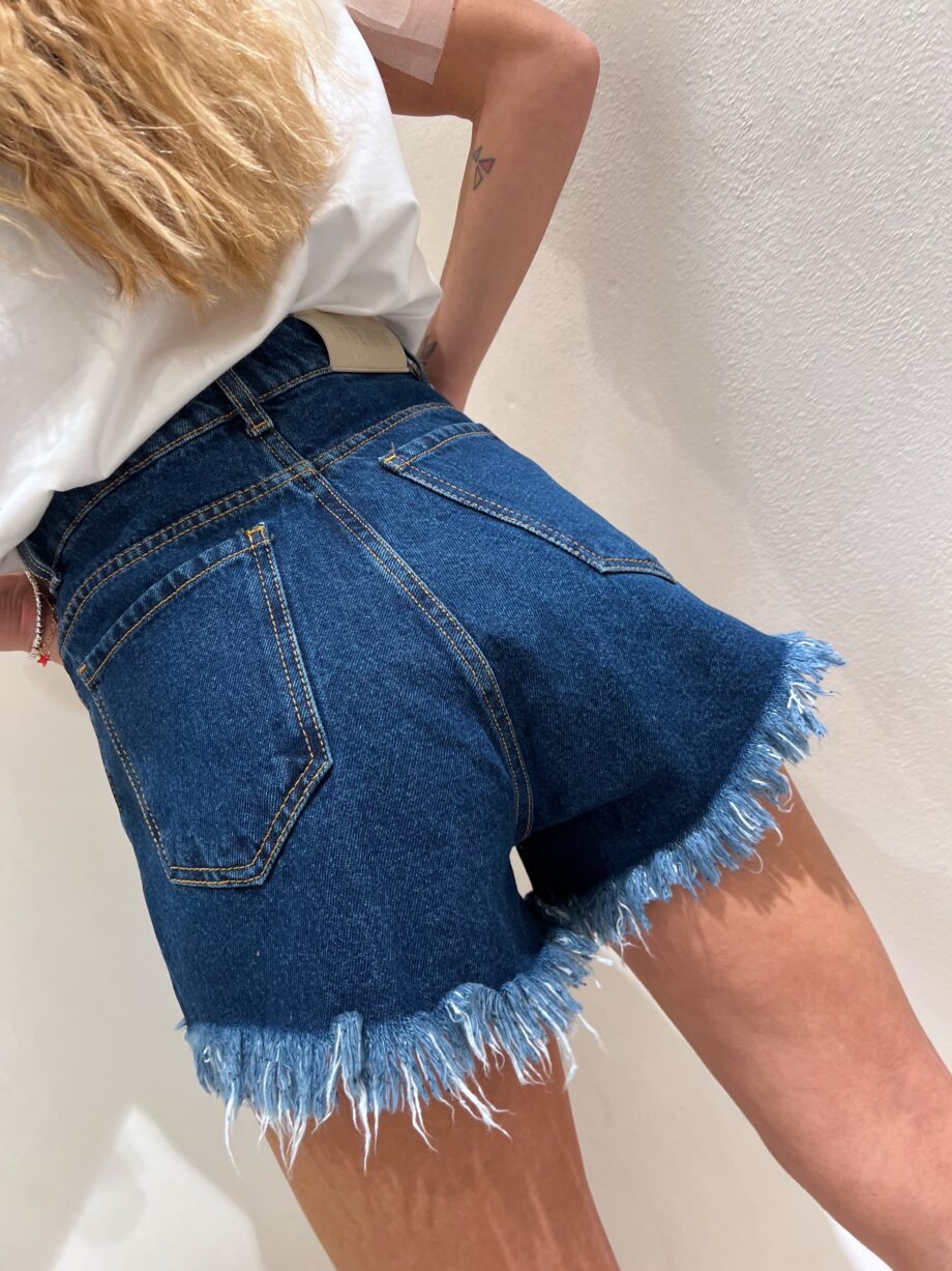 Shop Online Short in jeans scuro con strass Have One