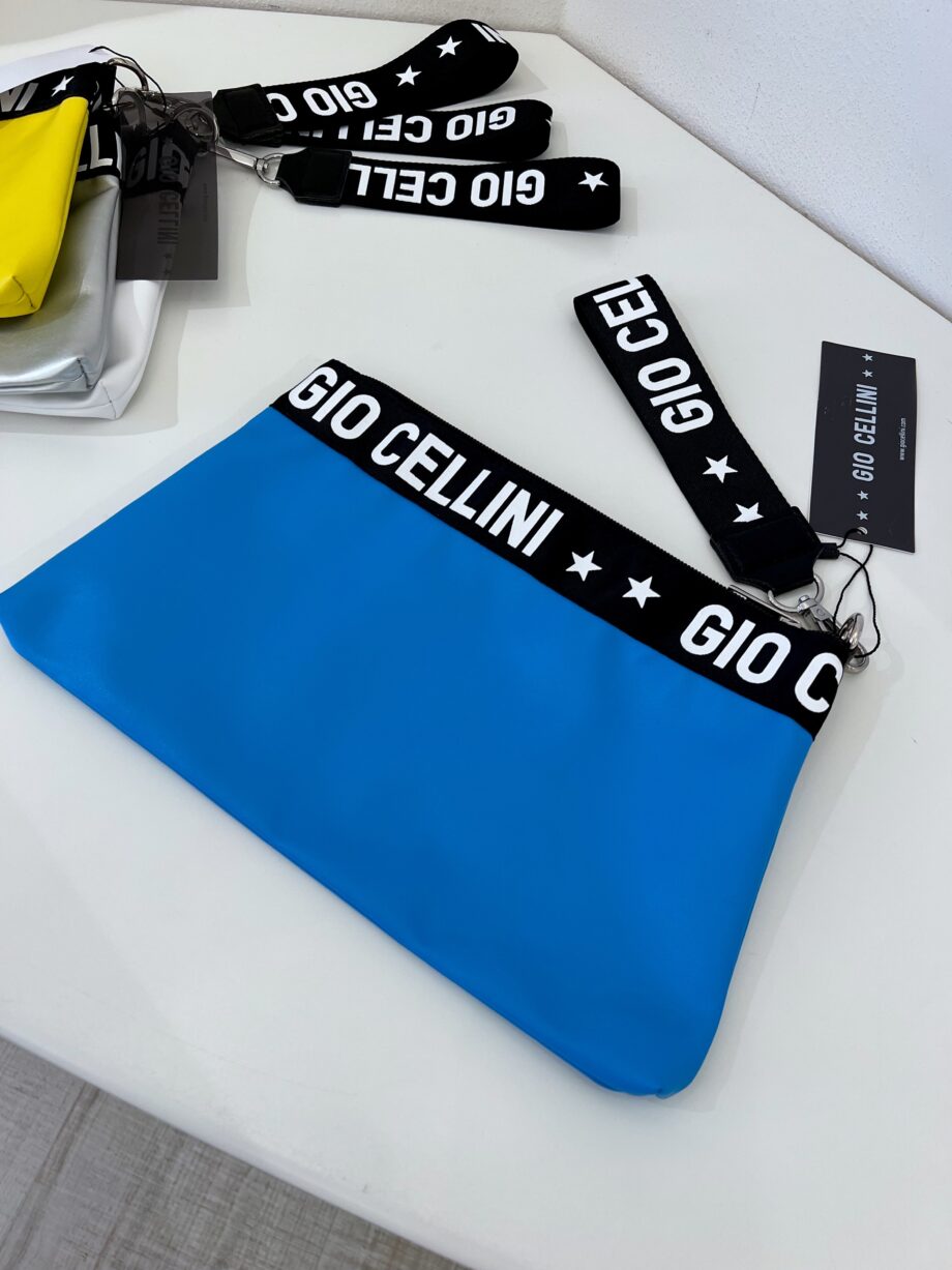 Shop Online Busta beach bag blu Gio Cellini