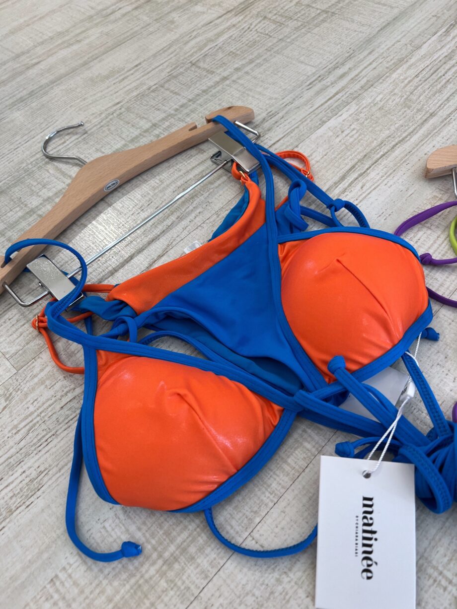 Shop Online Bikini triangolo Annie rainbow lime e viola Matinée