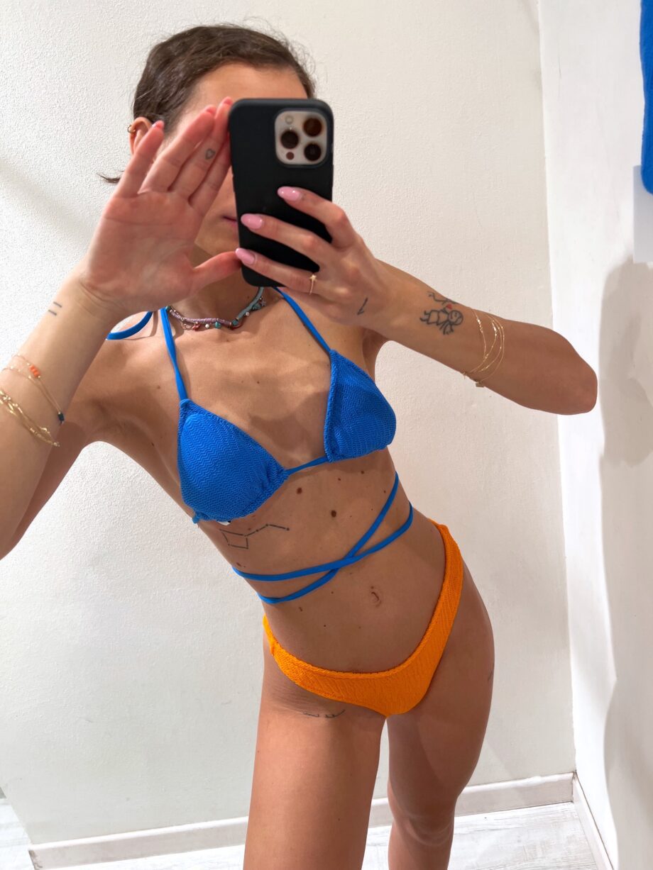 Shop Online Bikini slip Amelie goffry rainbow bluette Matinée