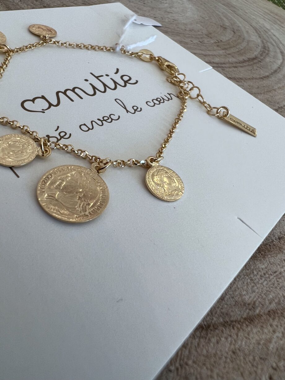 Shop Online Bracciale medaglie argento 925 Amitié
