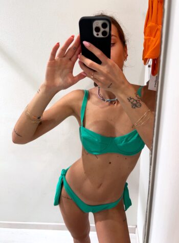 Shop Online Bikini slip Nadine rainbow verde Matinée