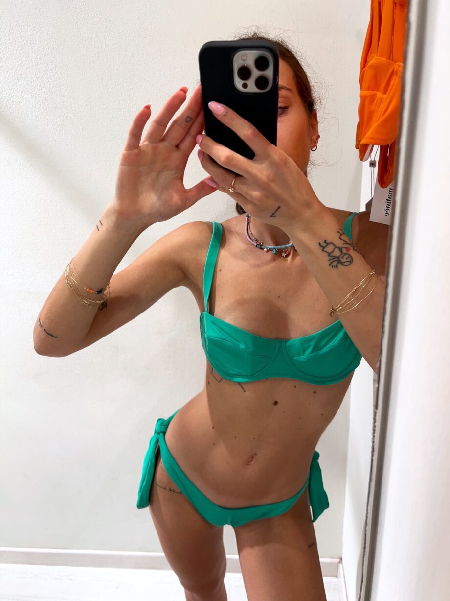 Shop Online Bikini slip Nadine rainbow verde Matinée