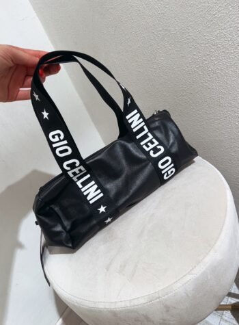 Shop Online Pochette beach bag nera Gio Cellini