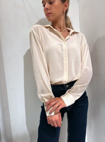 Shop Online Camicia burro in georgette semitrasparente Kontatto