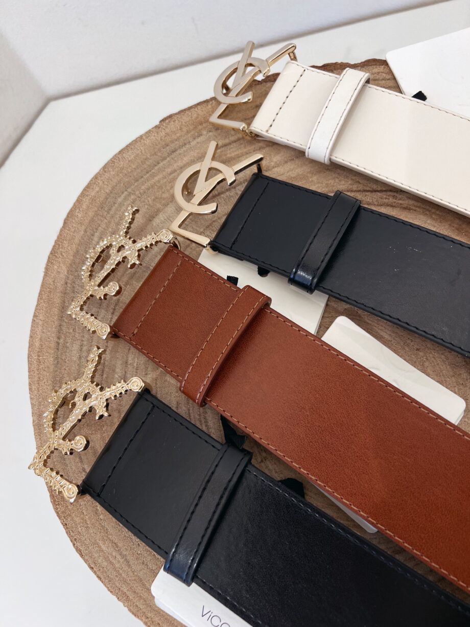 Shop Online Cintura marrone modello fibbia YSL lavorata Vicolo