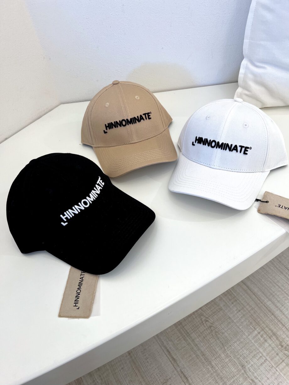 Shop Online Cappellino con visiera bianco logo Hinnominate