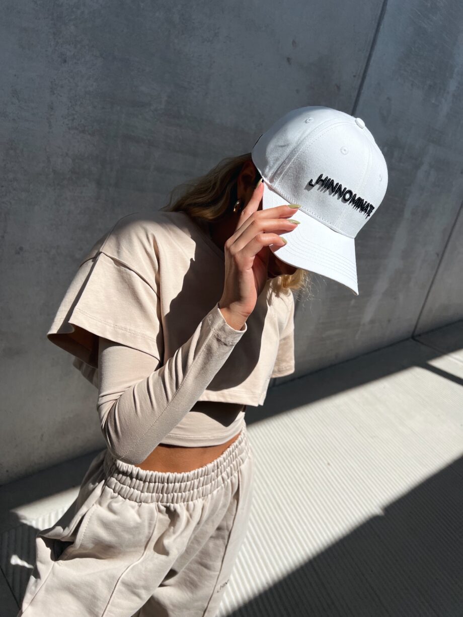 Shop Online Cappellino con visiera bianco logo Hinnominate