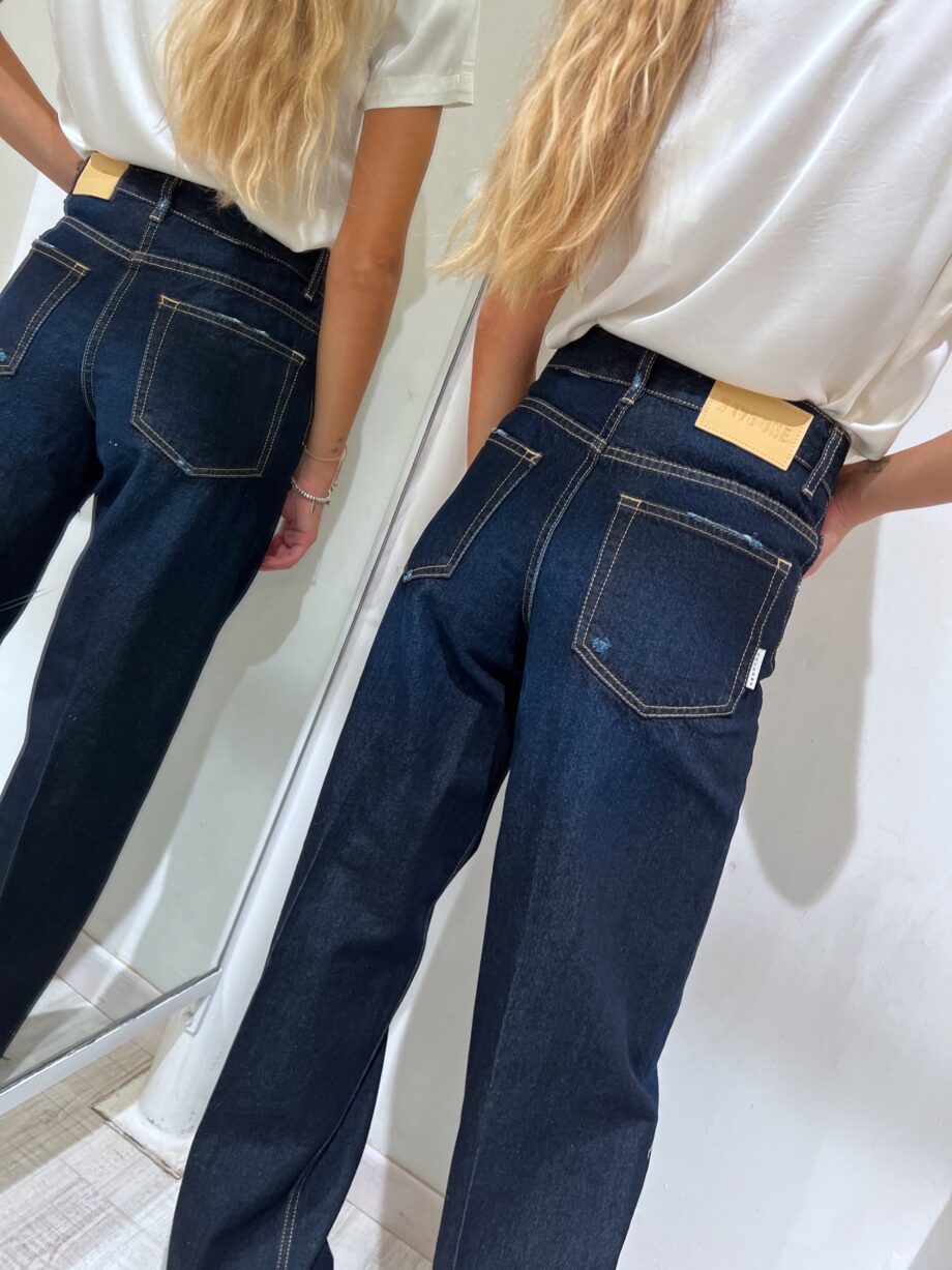 Shop Online Jeans scuro palazzo con cuciture Have One