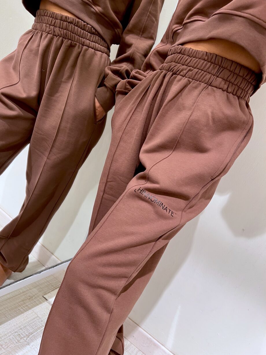Shop Online Pantalone tuta cioccolato ampio Hinnominate