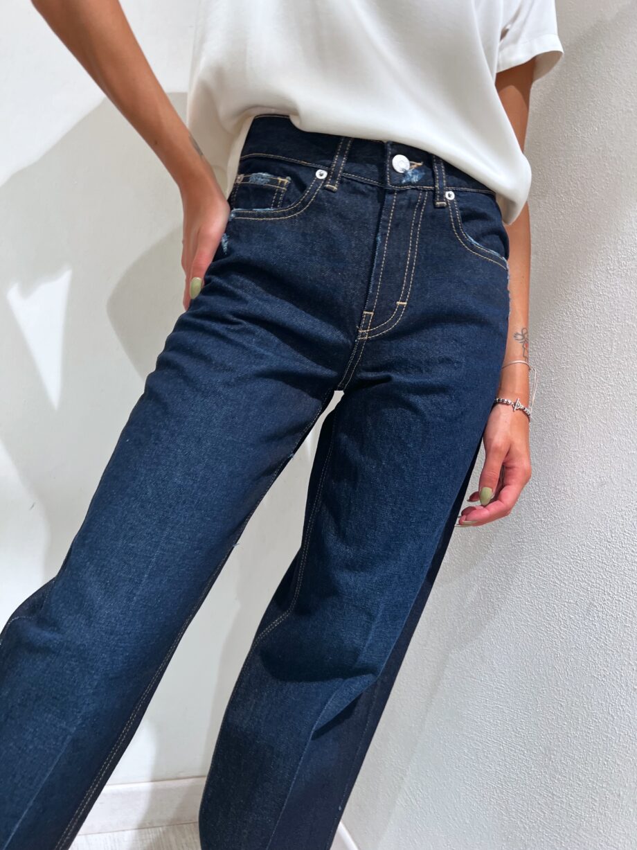 Shop Online Jeans scuro palazzo con cuciture Have One