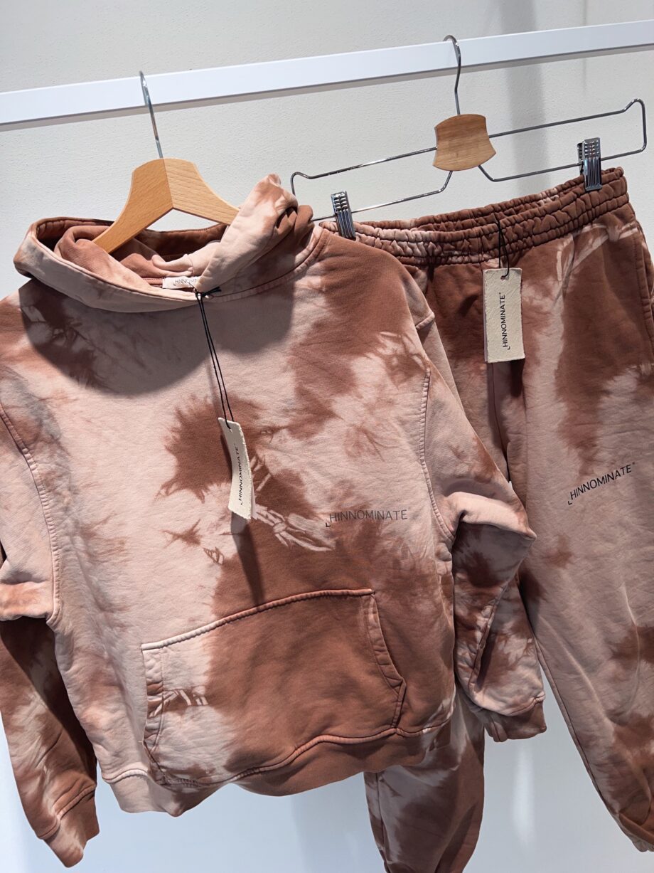 Shop Online Pantalone tuta tie dye marrone Hinnominate
