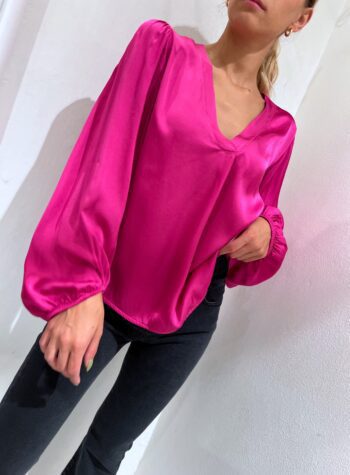 Shop Online Blusa fucsia maniche palloncino Have One