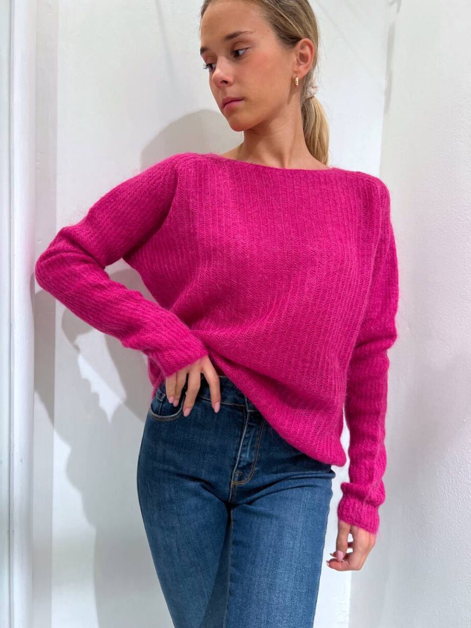 Shop Online Maglioncino fucsia in mohair Kontatto