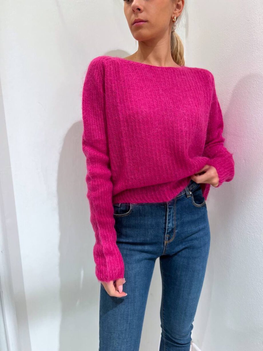 Shop Online Maglioncino fucsia in mohair Kontatto