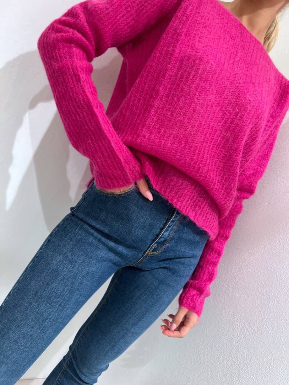 Shop Online Maglioncino fucsia in mohair Kontatto