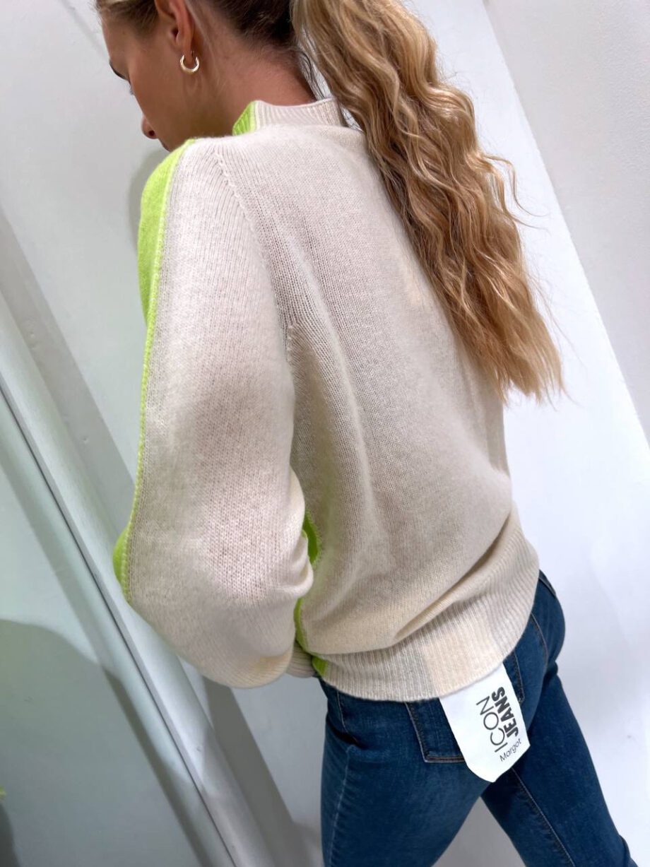Shop Online Maglioncino lime e panna cachemire Vicolo