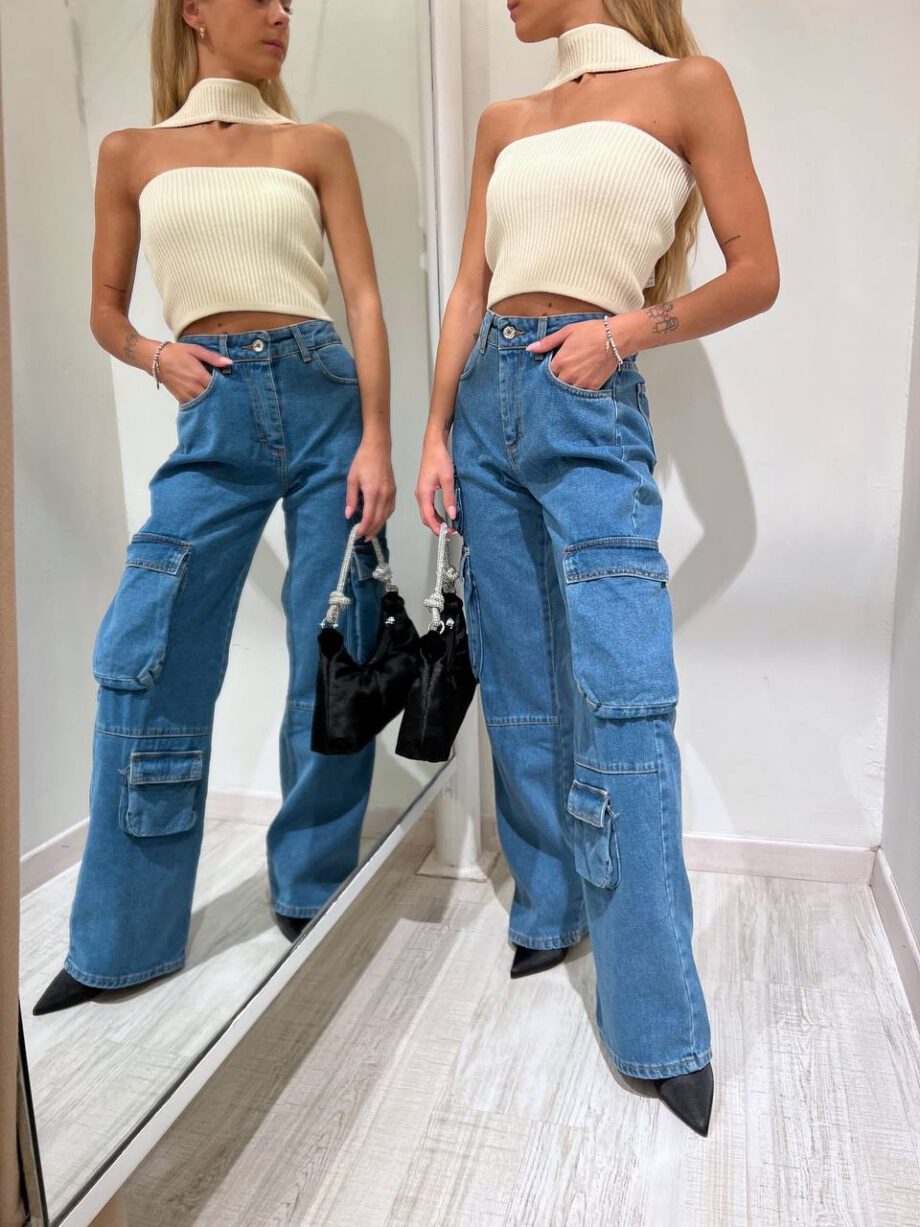 Shop Online Jeans chiaro palazzo cargo The Lulù