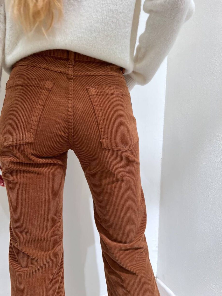 Shop Online Pantalone in velluto marroni a coste Souvenir