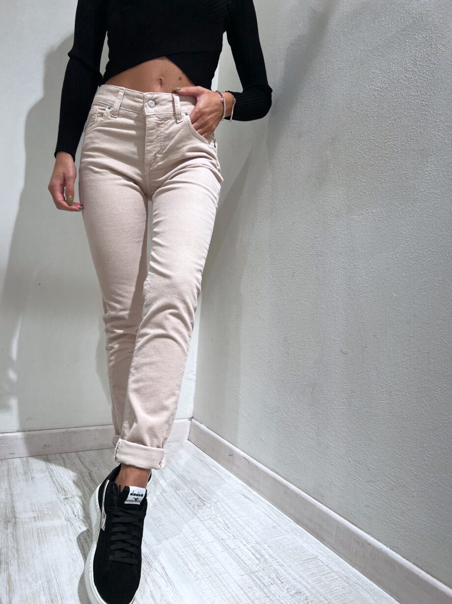 Shop Online Jeans skinny in velluto beige Have One