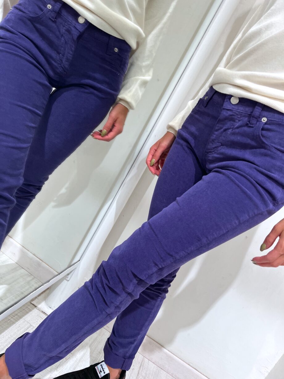 Shop Online Jeans skinny in velluto viola Have One