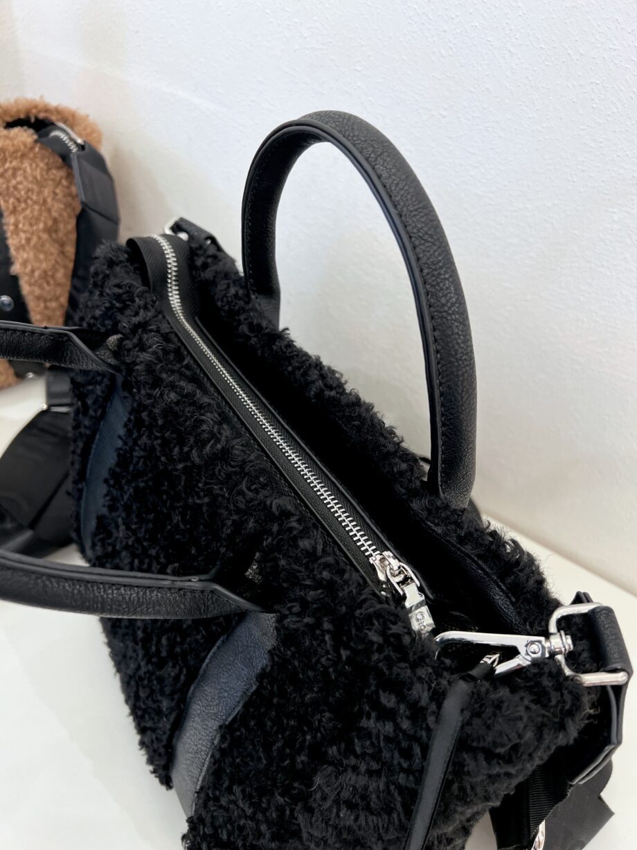 Shop Online Borsa nera Dalila eco fur Gio Cellini