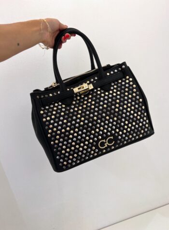 Shop Online Borsa nera Aida all studs Gio Cellini