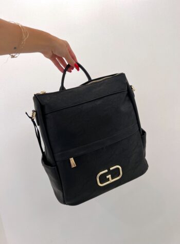 Shop Online Zaino nero monogram Gio Cellini