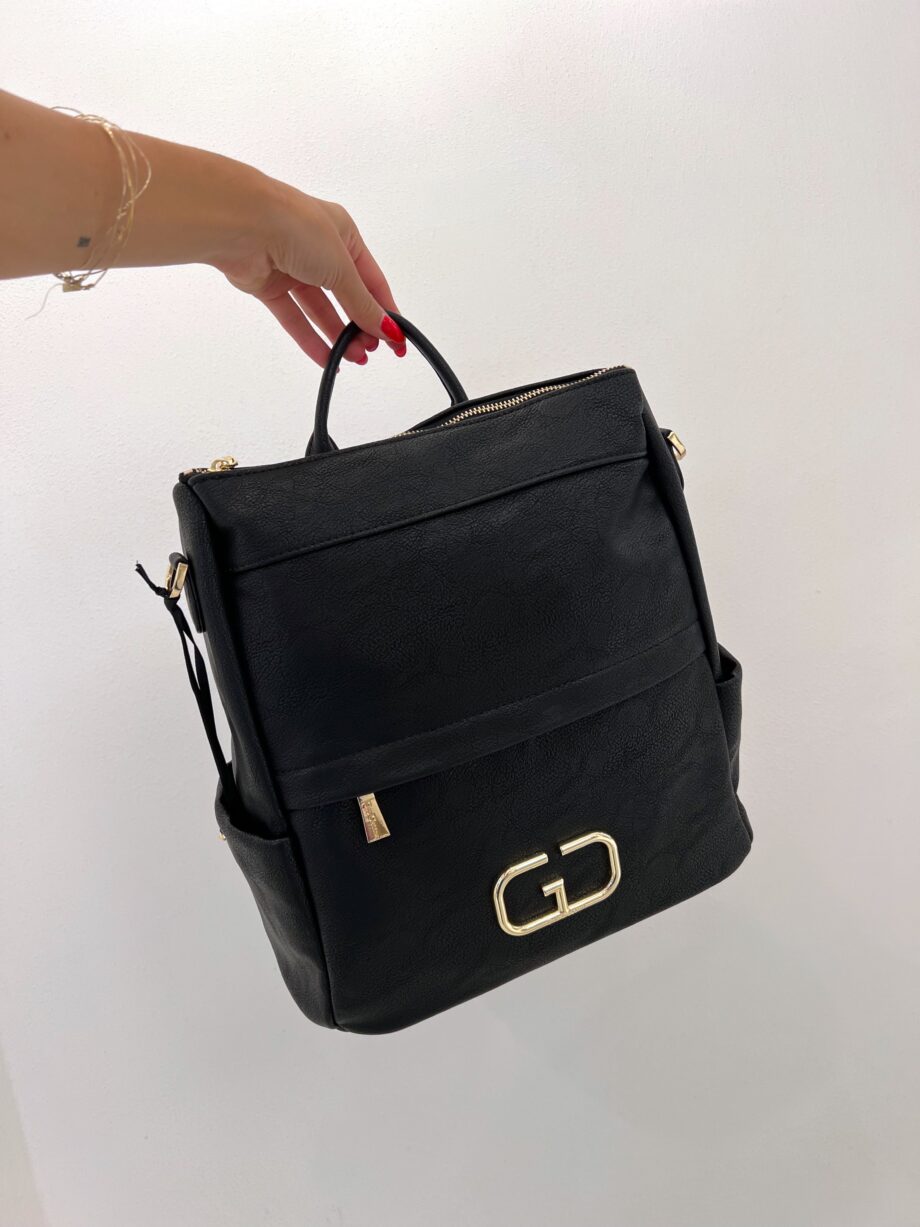 Shop Online Zaino nero monogram Gio Cellini