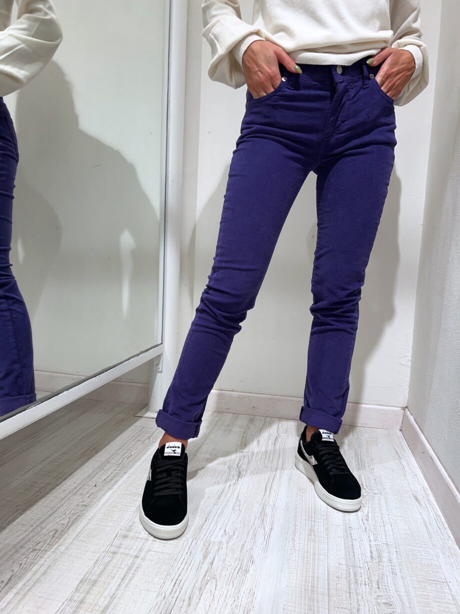 Shop Online Jeans skinny in velluto viola Have One
