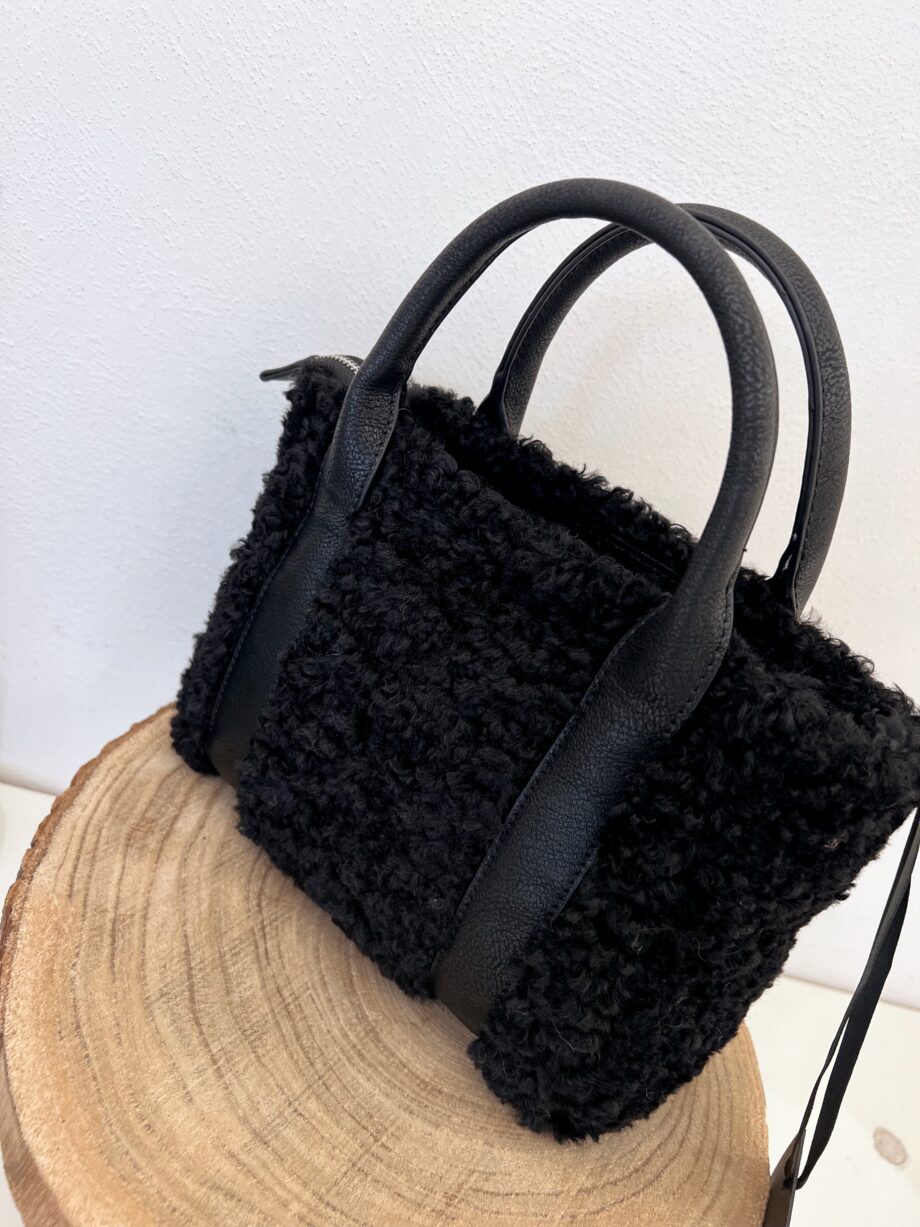 Shop Online Borsa mini nera eco fur Gio Cellini