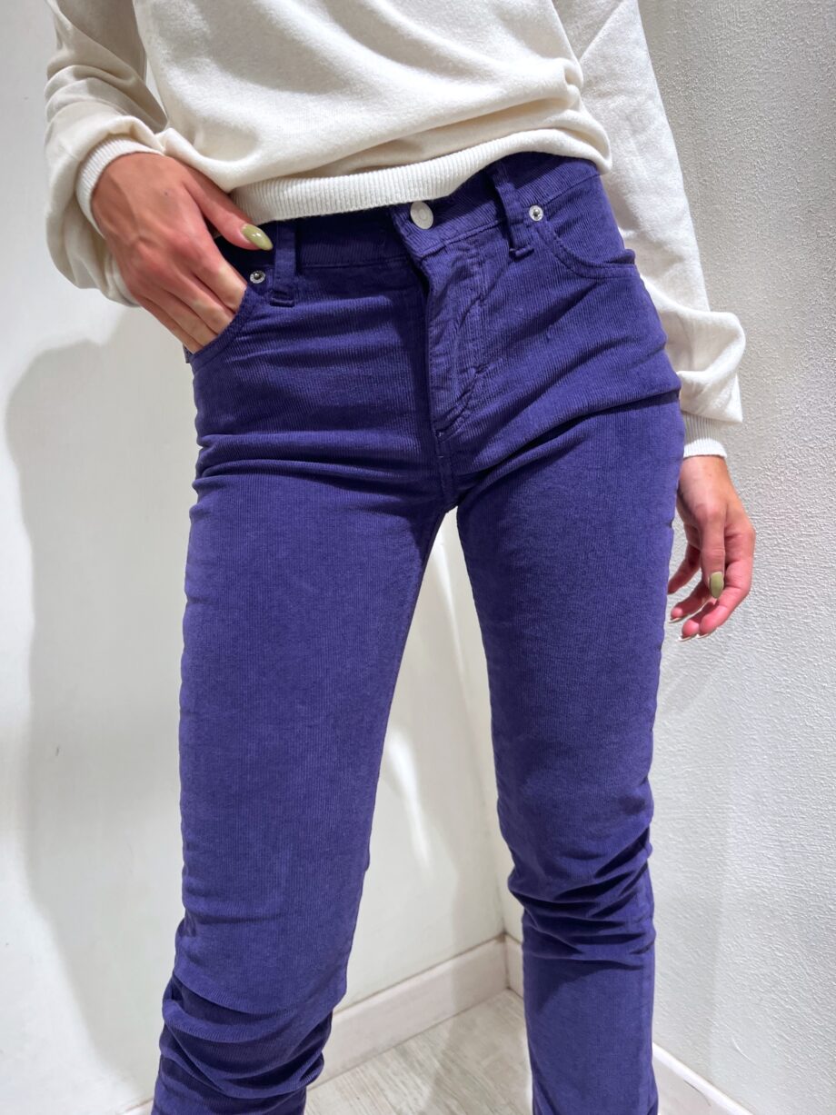 Shop Online Jeans skinny in velluto viola Have One