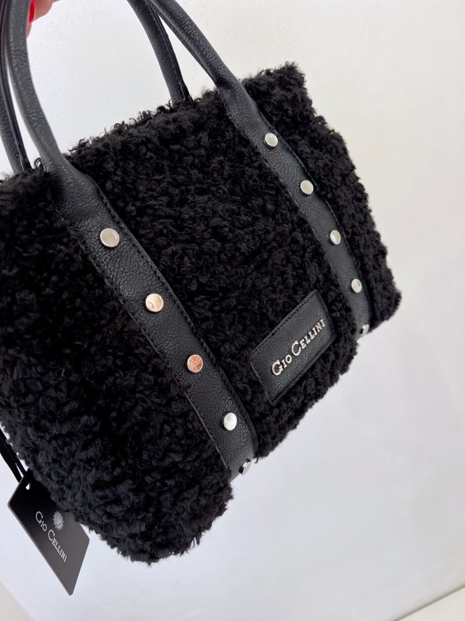 Shop Online Borsa nera Dalila eco fur Gio Cellini