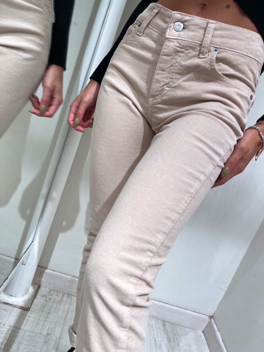 Shop Online Jeans skinny in velluto beige Have One