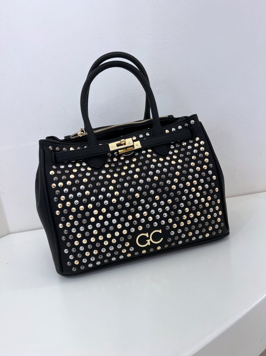 Shop Online Borsa nera Aida all studs Gio Cellini