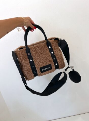 Shop Online Borsa beige Dalila eco fur Gio Cellini