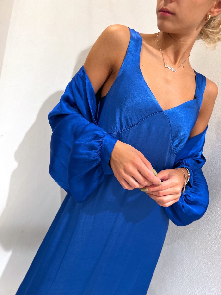 Shop Online Coprispalle in raso bluette Have One