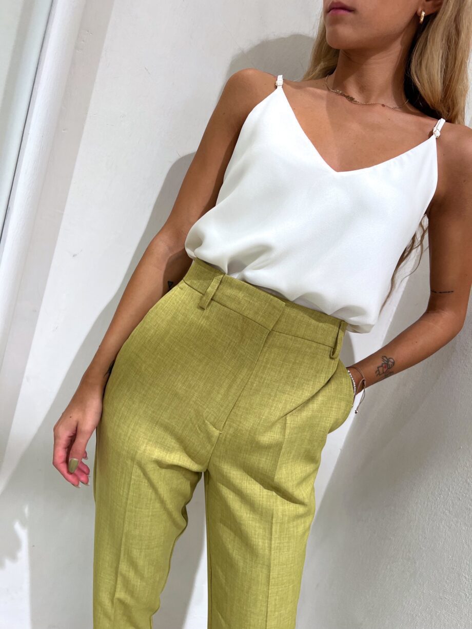 Shop Online Top in raso basico bianco Vicolo