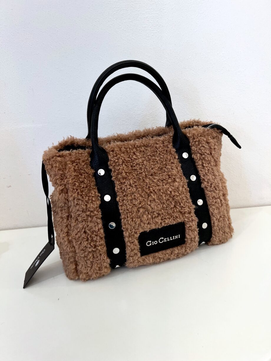 Shop Online Borsa beige Dalila eco fur Gio Cellini