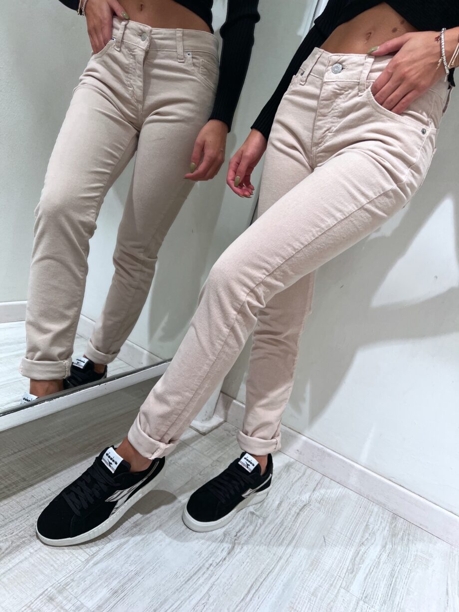 Shop Online Jeans skinny in velluto beige Have One