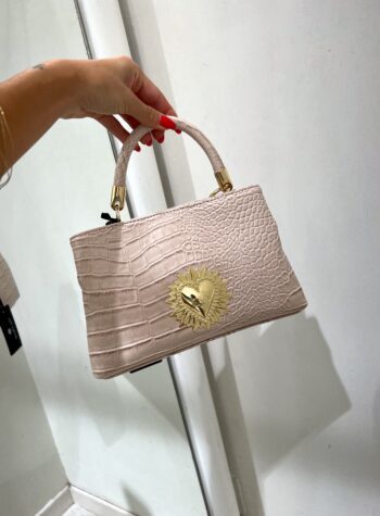 Shop Online Borsa mini Kim crema golden heart Gio Cellini