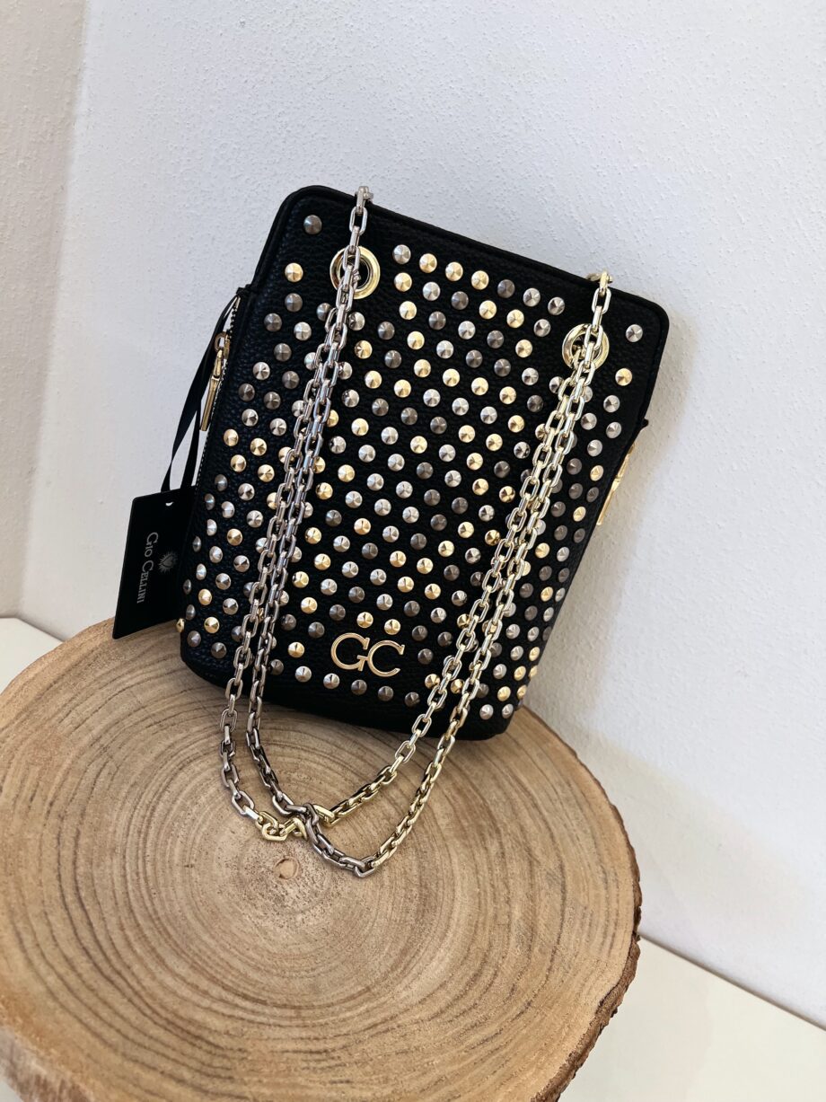 Shop Online Borsa nera Sienna all studs Gio Cellini