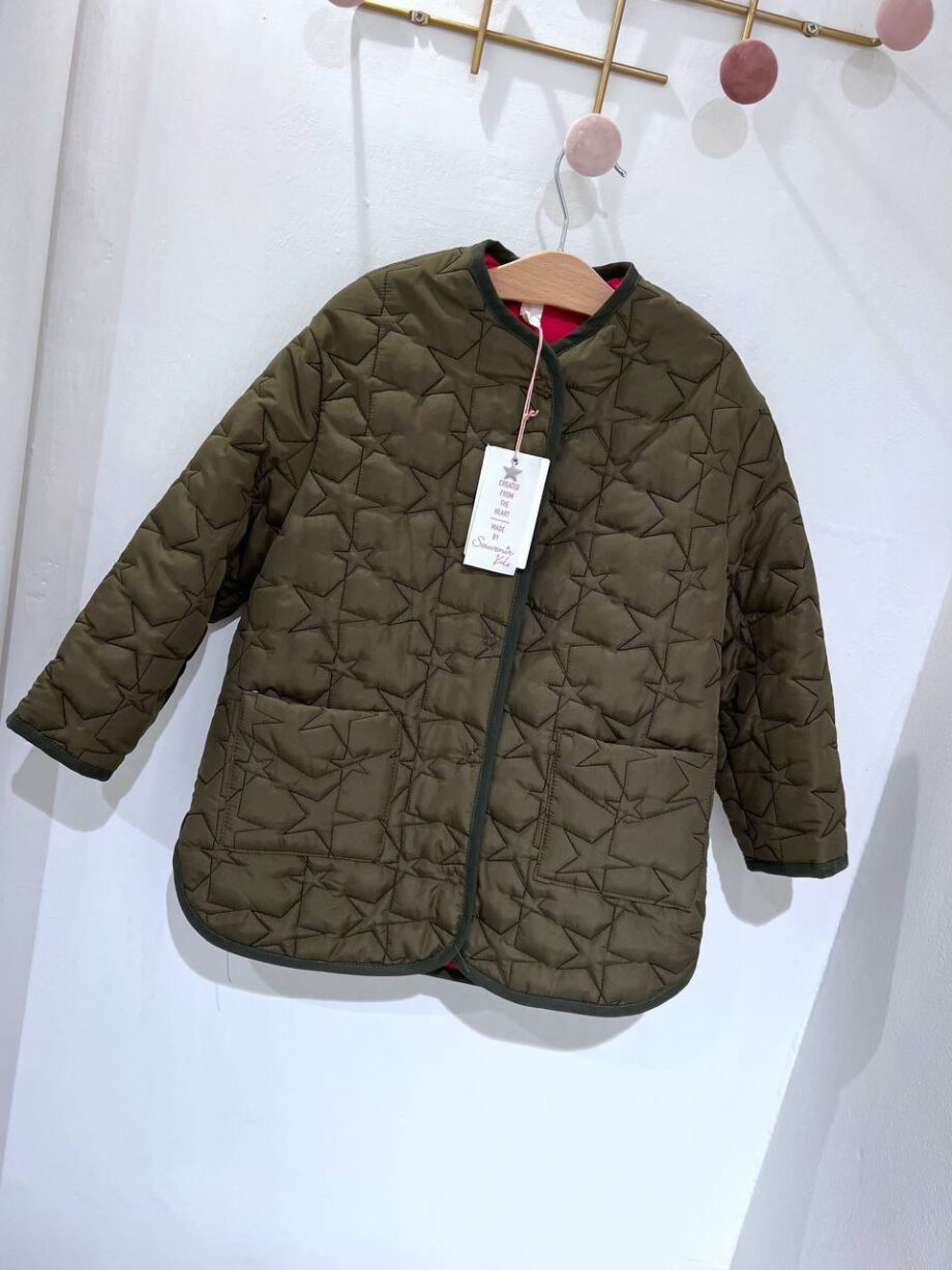 Shop Online Giaccone verde militare stelle Souvenir Kids