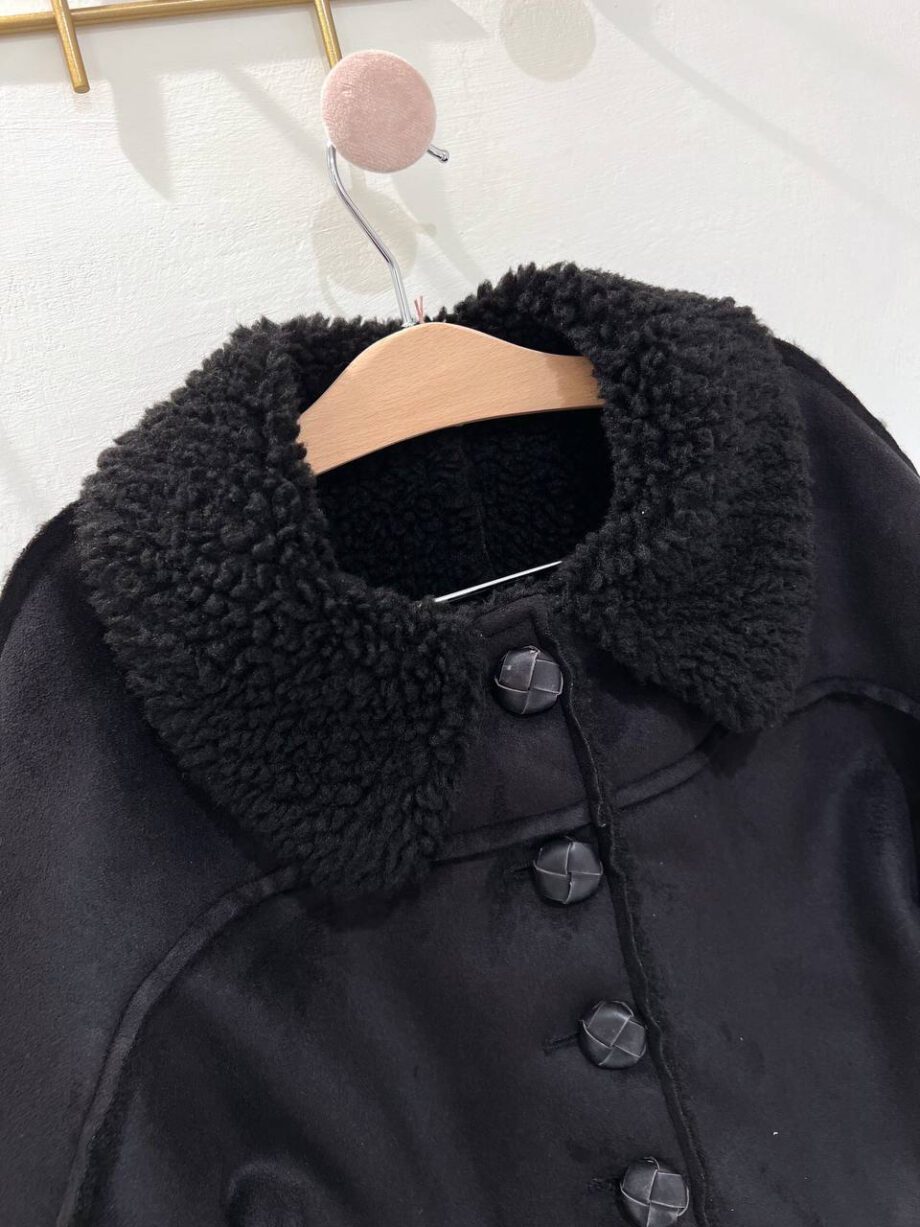 Shop Online Cappottino nero con pelliccia Souvenir kids