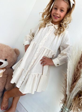 Shop Online Vestito burro con pizzo Souvenir Kids