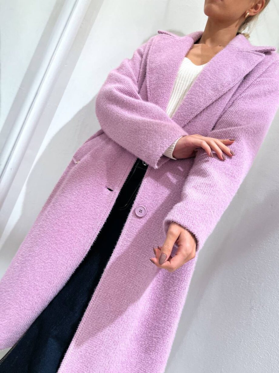 Shop Online Cappotto lungo ampio rosa Kontatto