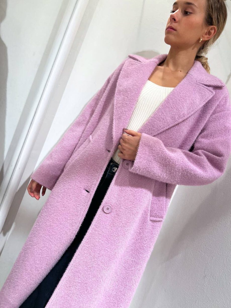 Shop Online Cappotto lungo ampio rosa Kontatto