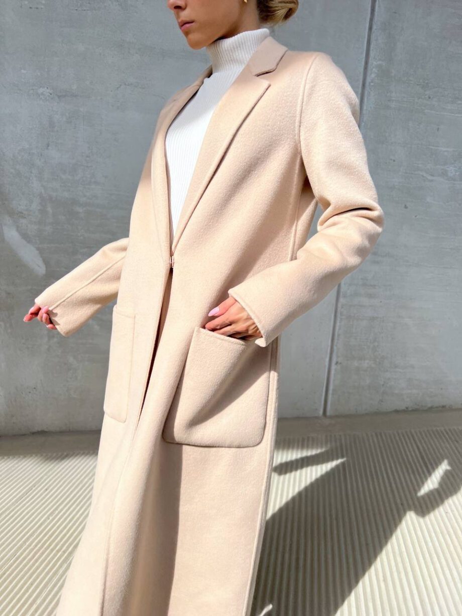 Shop Online Cappotto lungo un bottone beige Vicolo